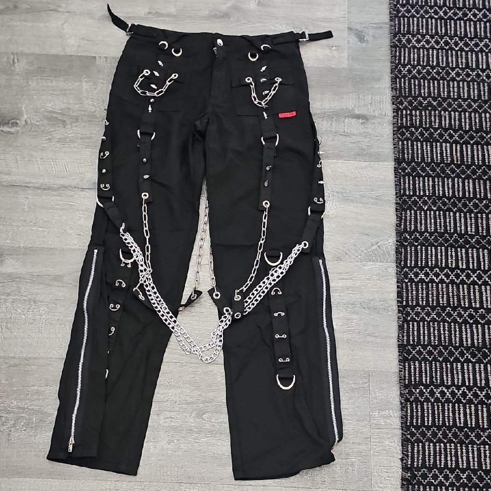 SOLD Tripp NYC Black Chain-Embellished Pants 26/3